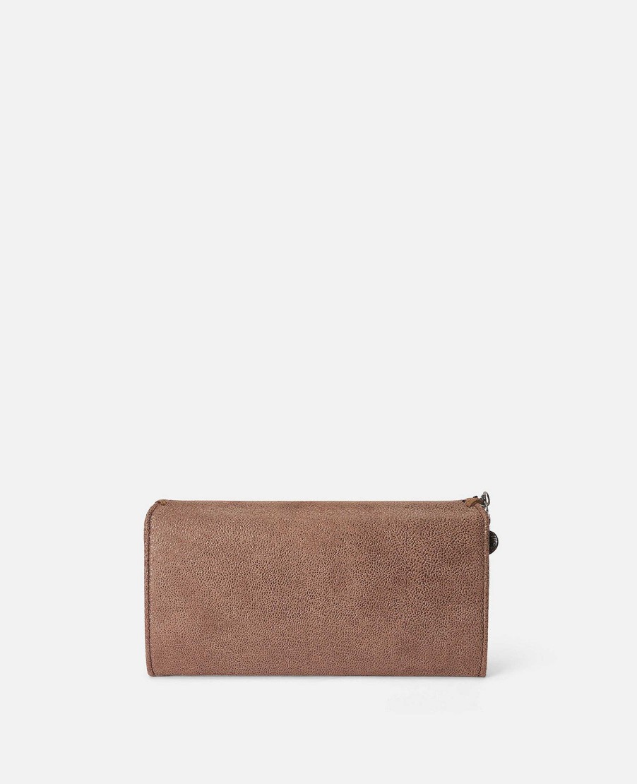 Kvinnor Stella McCartney Kompakta Planbocker | Falabella Flap Continental Planbok