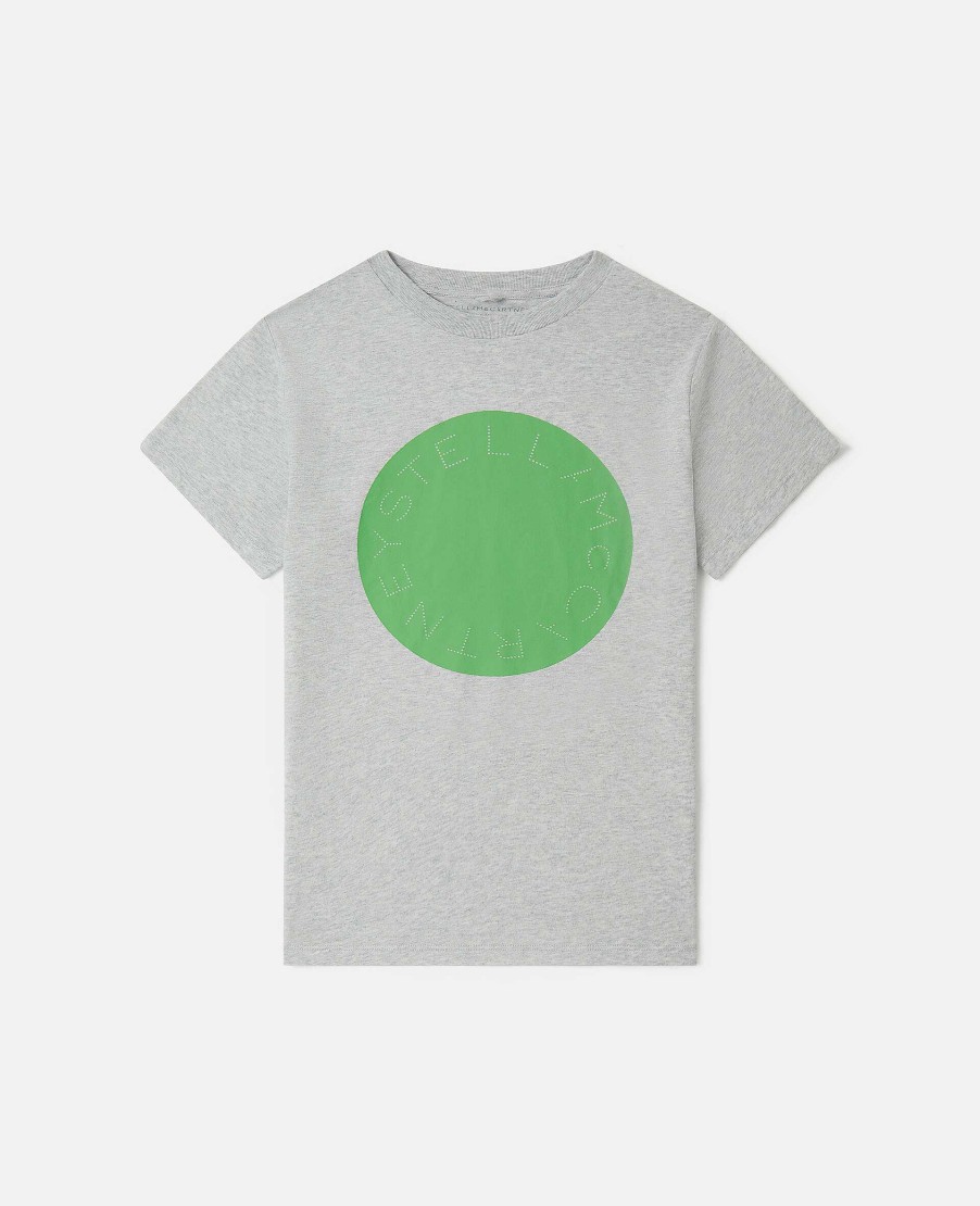 Barn Stella McCartney T-Shirts Och Troja | Medallion Logo Disc T-Shirt