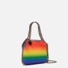 Kvinnor Stella McCartney Ikonisk Falabella | Falabella Rainbow Crystal Degrade Mini Tote Bag