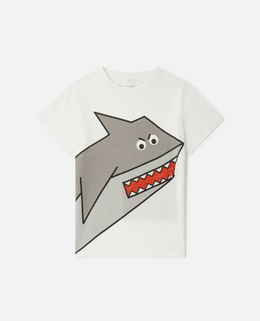 Barn Stella McCartney T-Shirts Och Troja | Shark Motiv T-Shirt