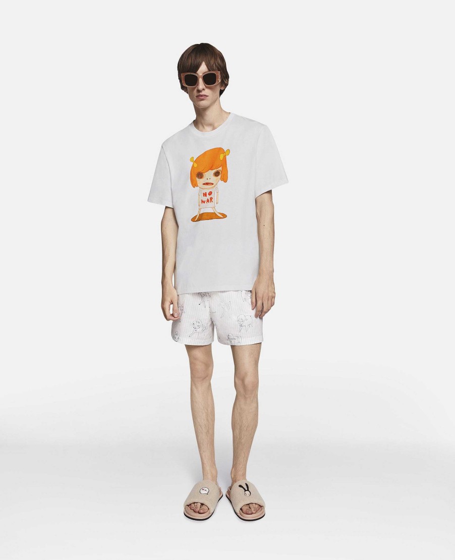 Unisex Stella McCartney T-Shirts | No War Print T-Shirt