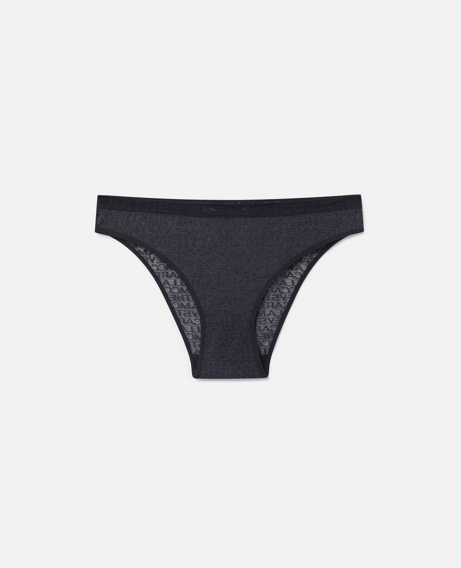 Kvinnor Stella McCartney Underklader Och Nattklader | Monogram Mesh Bikinitrosa