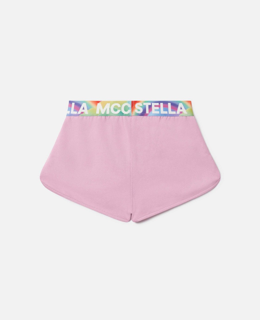 Barn Stella McCartney Byxor Och Kjolar | Logo Tejp Shorts