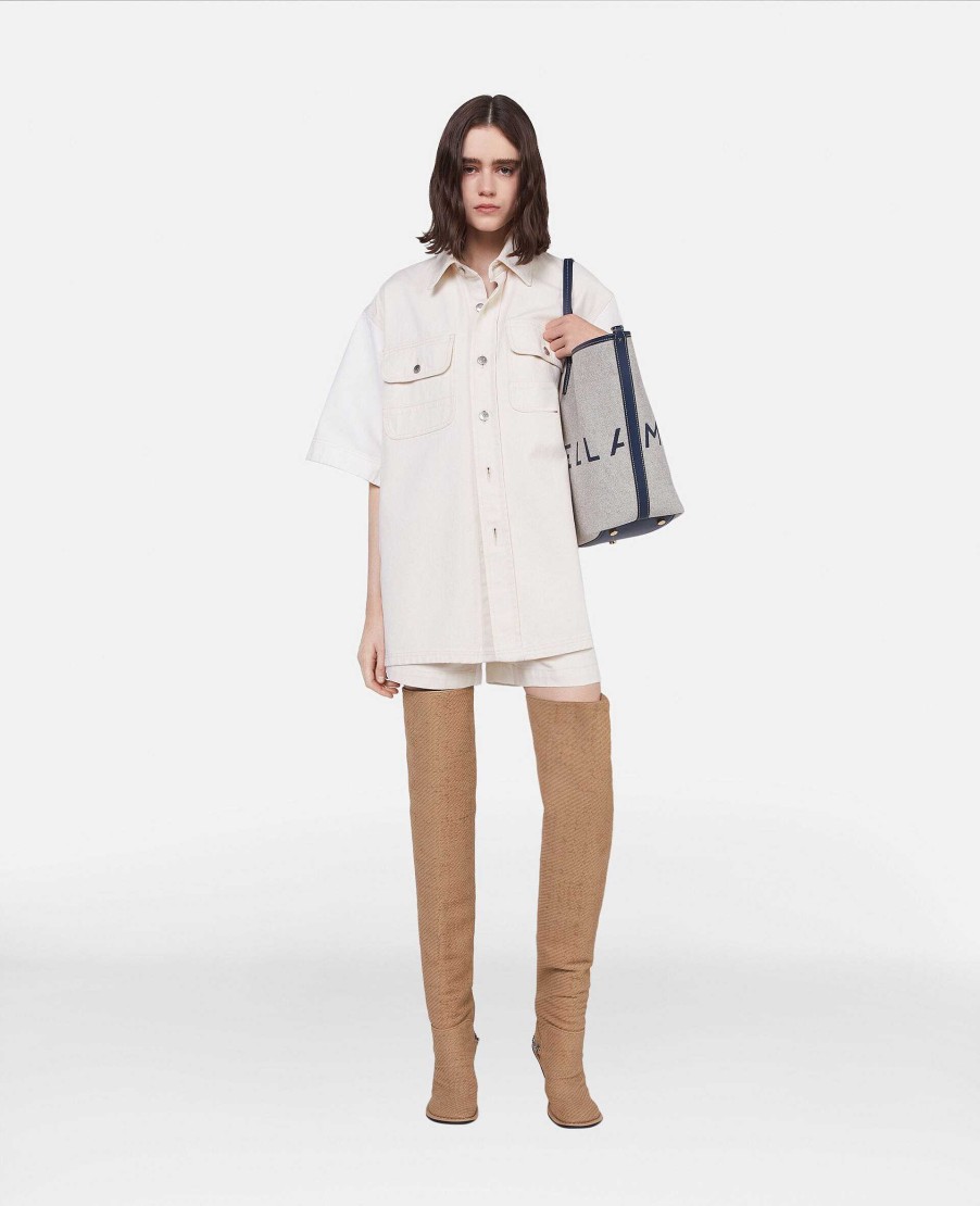 Kvinnor Stella McCartney Skjortor Och Toppar | Oversized Utility Denimskjorta