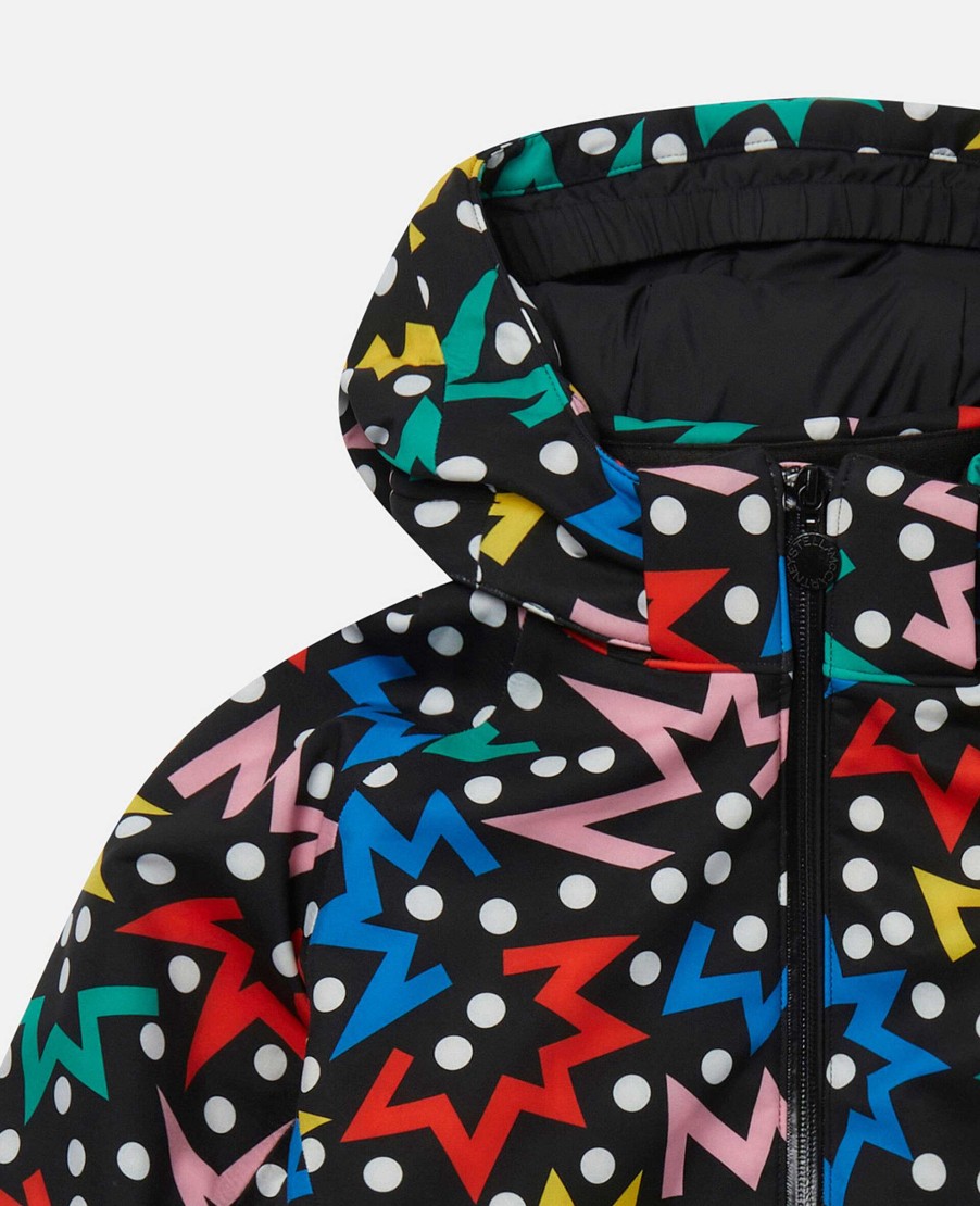 Barn Stella McCartney Ytterklader | Starburst Print Hooded Puffer Coat