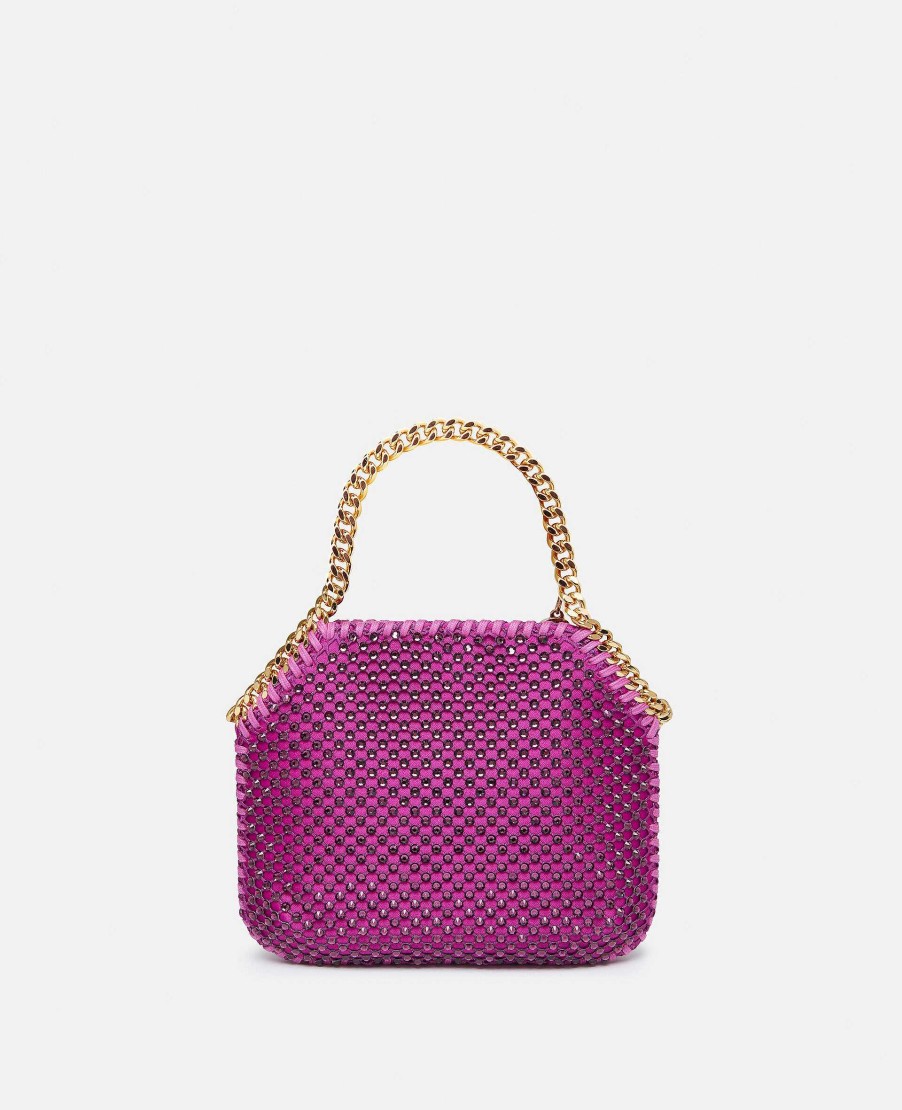 Kvinnor Stella McCartney Ikonisk Falabella | Falabella Crystal Mesh Mini Tote Bag