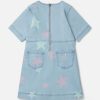 Barn Stella McCartney Klanningar Och Allt-I-Ett | Stella Star Print Denim T-Shirt Klanning