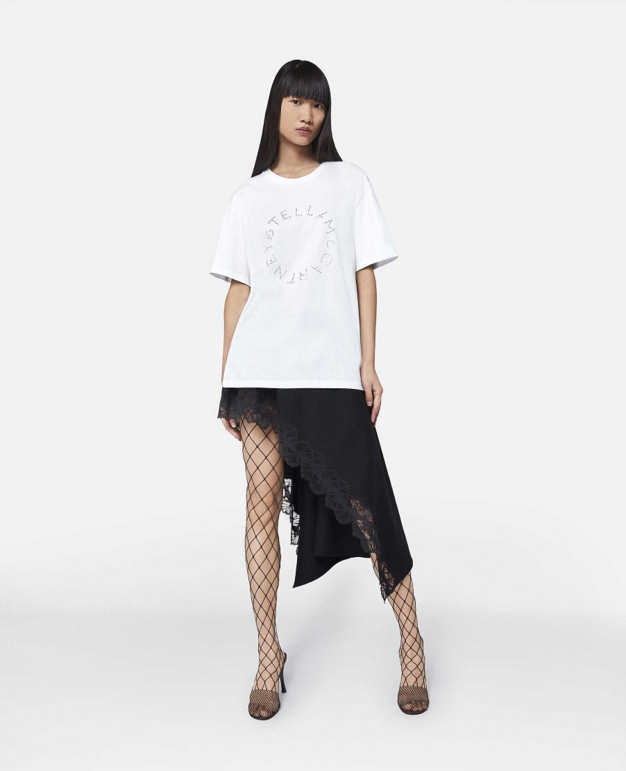 Kvinnor Stella McCartney Trojor Och T-Shirts | Diamante Logotyp T-Shirt