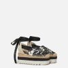 Kvinnor Stella McCartney Kilar | Gaia Moth Embroidery Platform Espadrilles