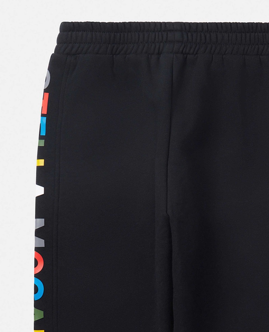 Barn Stella McCartney Byxor Och Shorts | Joggingbyxor Med Fargpopflackar