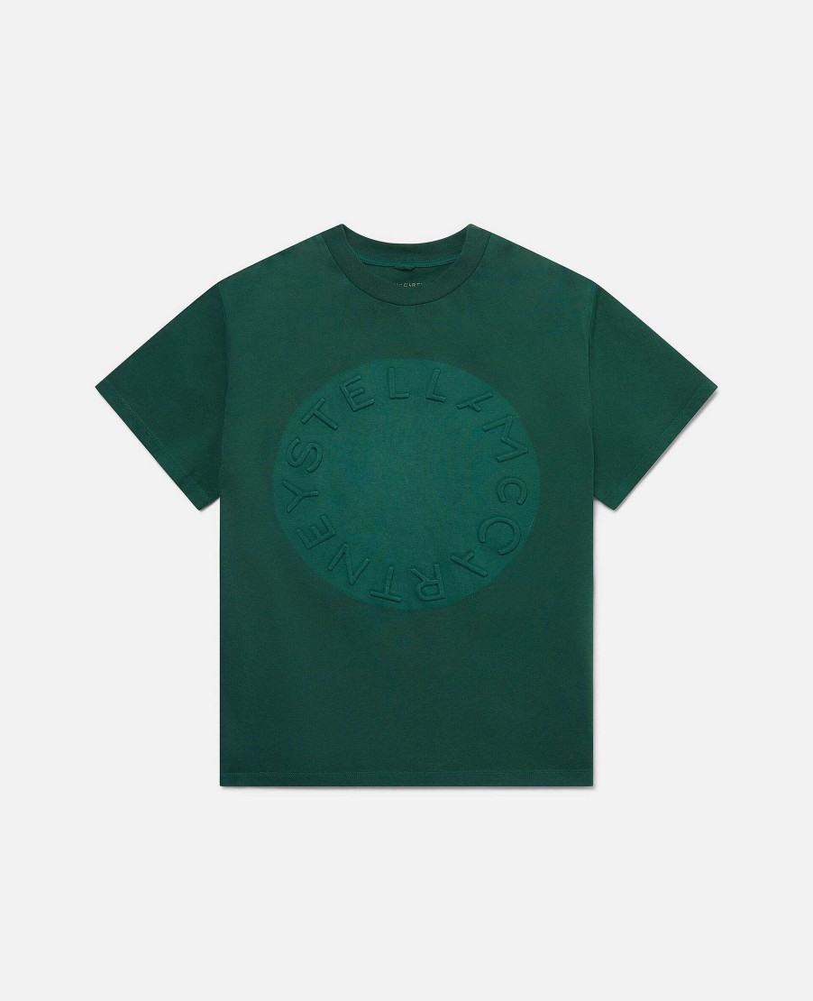 Barn Stella McCartney T-Shirts Och Troja | Cirkular Logo Disc T-Shirt