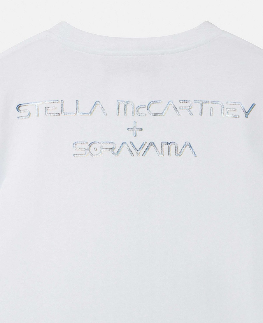 Unisex Stella McCartney T-Shirts | Sexig Robot T-Shirt I Overdimensionerad Ekologisk Bomull