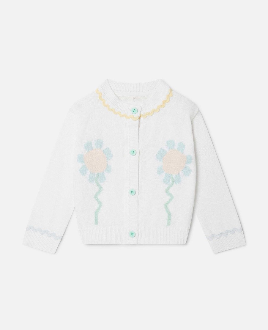 Barn Stella McCartney Trojor Och Koftor | Grafisk Blomkofta