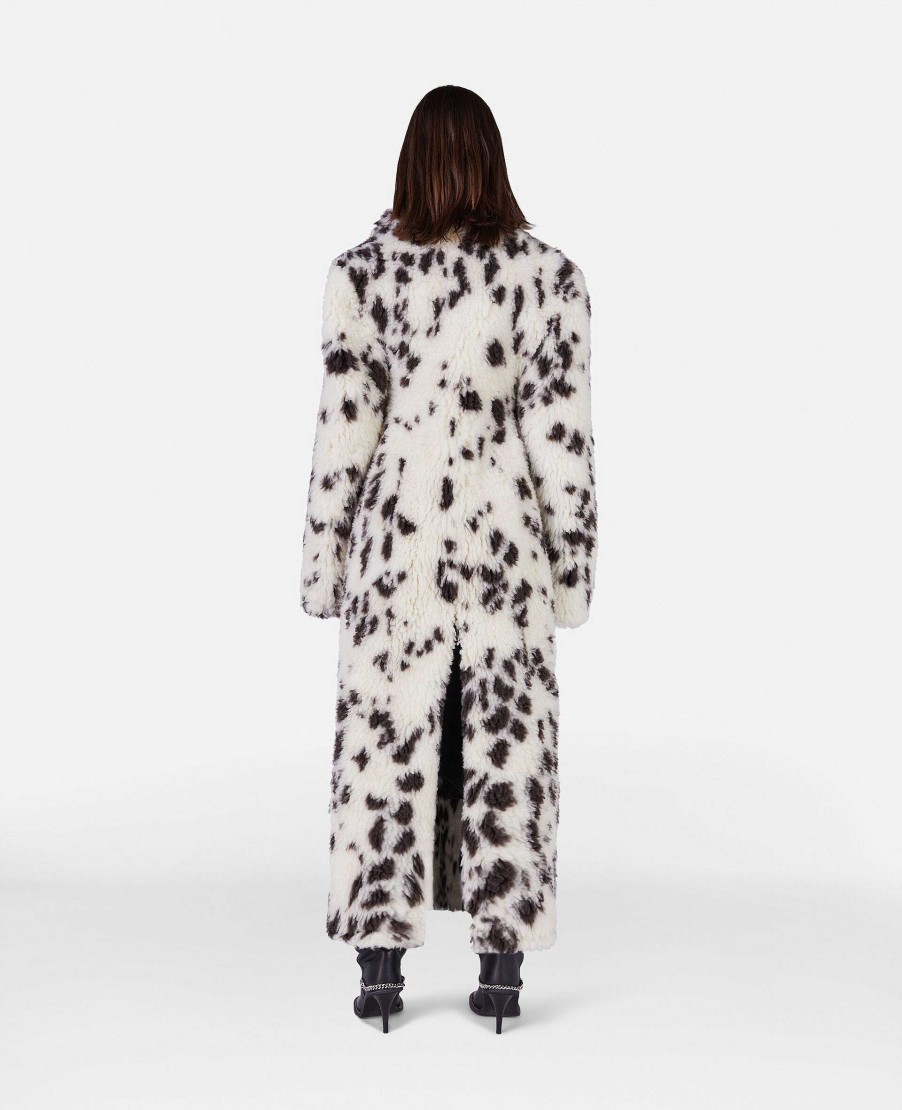 Kvinnor Stella McCartney Kappor Och Jackor | Appaloosa Print Lang Teddy Coat