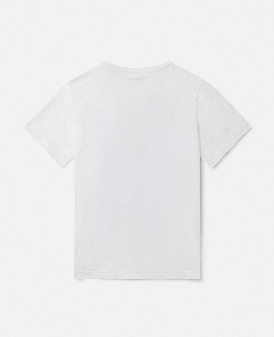 Barn Stella McCartney T-Shirts Och Toppar | Onskar Att Du Var Har Slogan T-Shirt