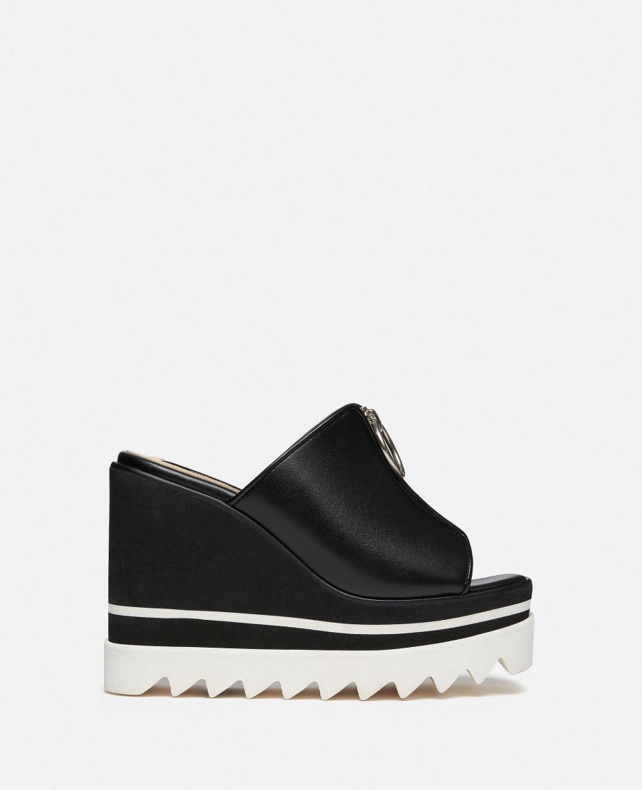 Kvinnor Stella McCartney Kilar | Sneak-Elyse Zip Slide Wedge Sandaler