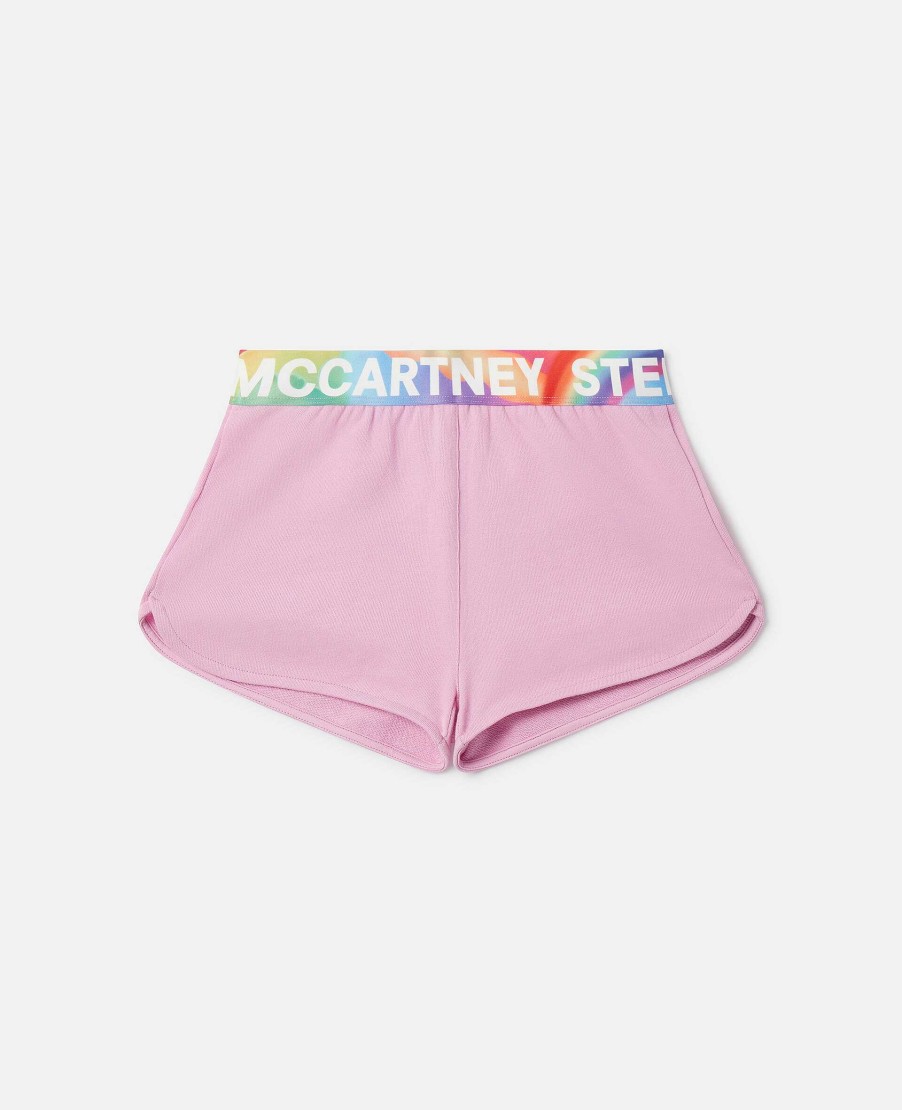 Barn Stella McCartney Byxor Och Kjolar | Logo Tejp Shorts