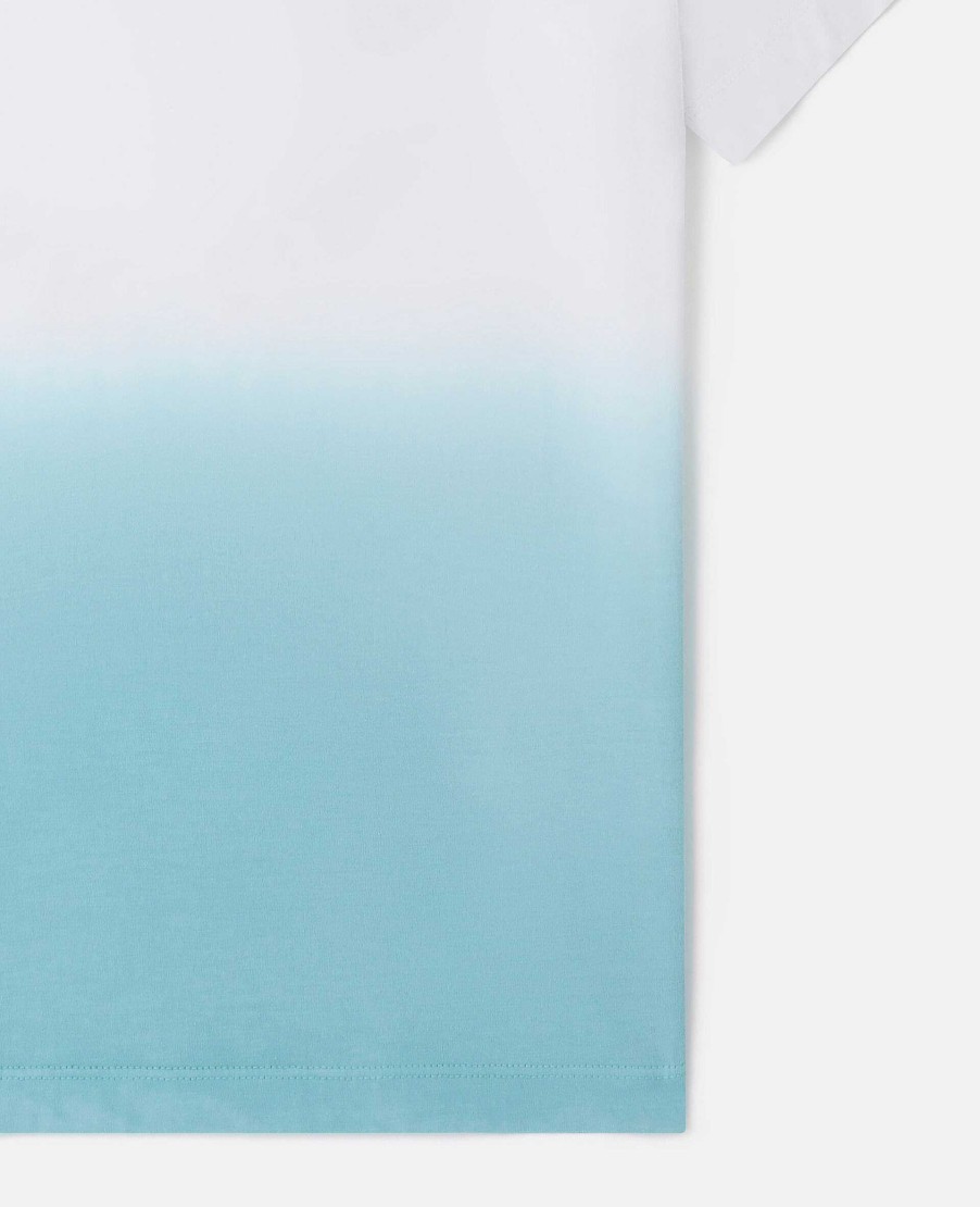 Barn Stella McCartney T-Shirts Och Troja | Medallion Logo Ombre T-Shirt