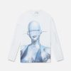 Kvinnor Stella McCartney Trojor Och T-Shirts | Sexig Robot Langarmad T-Shirt I Ekologisk Bomull