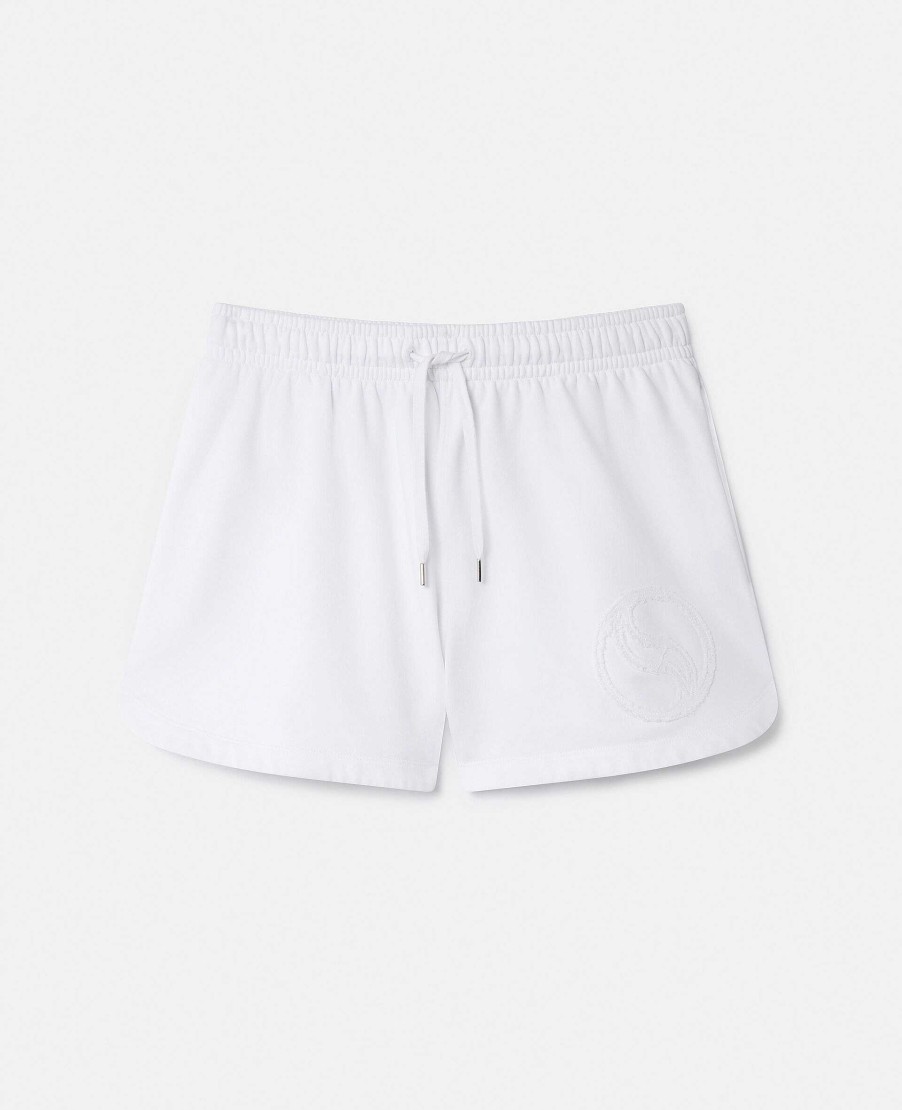 Kvinnor Stella McCartney Byxor Och Shorts | S-Wave Jersey Shorts Med Dragsko