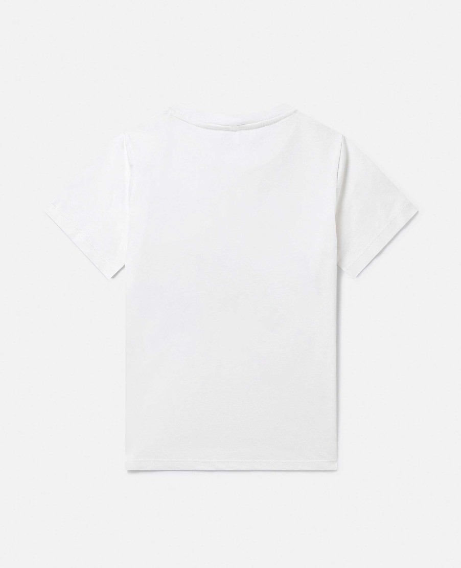 Barn Stella McCartney T-Shirts Och Toppar | Seashell Logo Disc T-Shirt