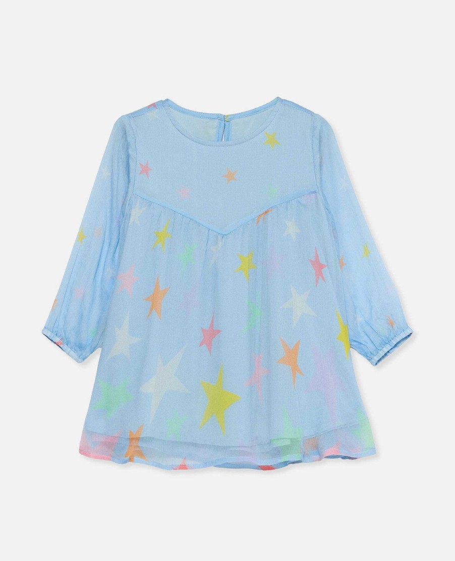 Barn Stella McCartney Baby Flickor | Stjarntryck Sidenklanning