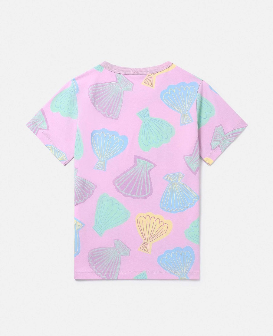 Barn Stella McCartney T-Shirts Och Toppar | T-Shirt Med Snackskalstryck