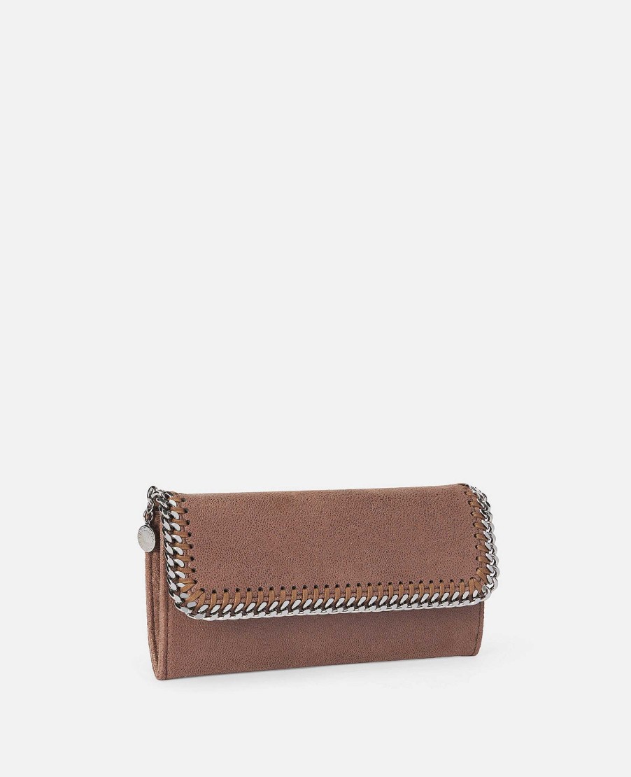 Kvinnor Stella McCartney Kompakta Planbocker | Falabella Flap Continental Planbok