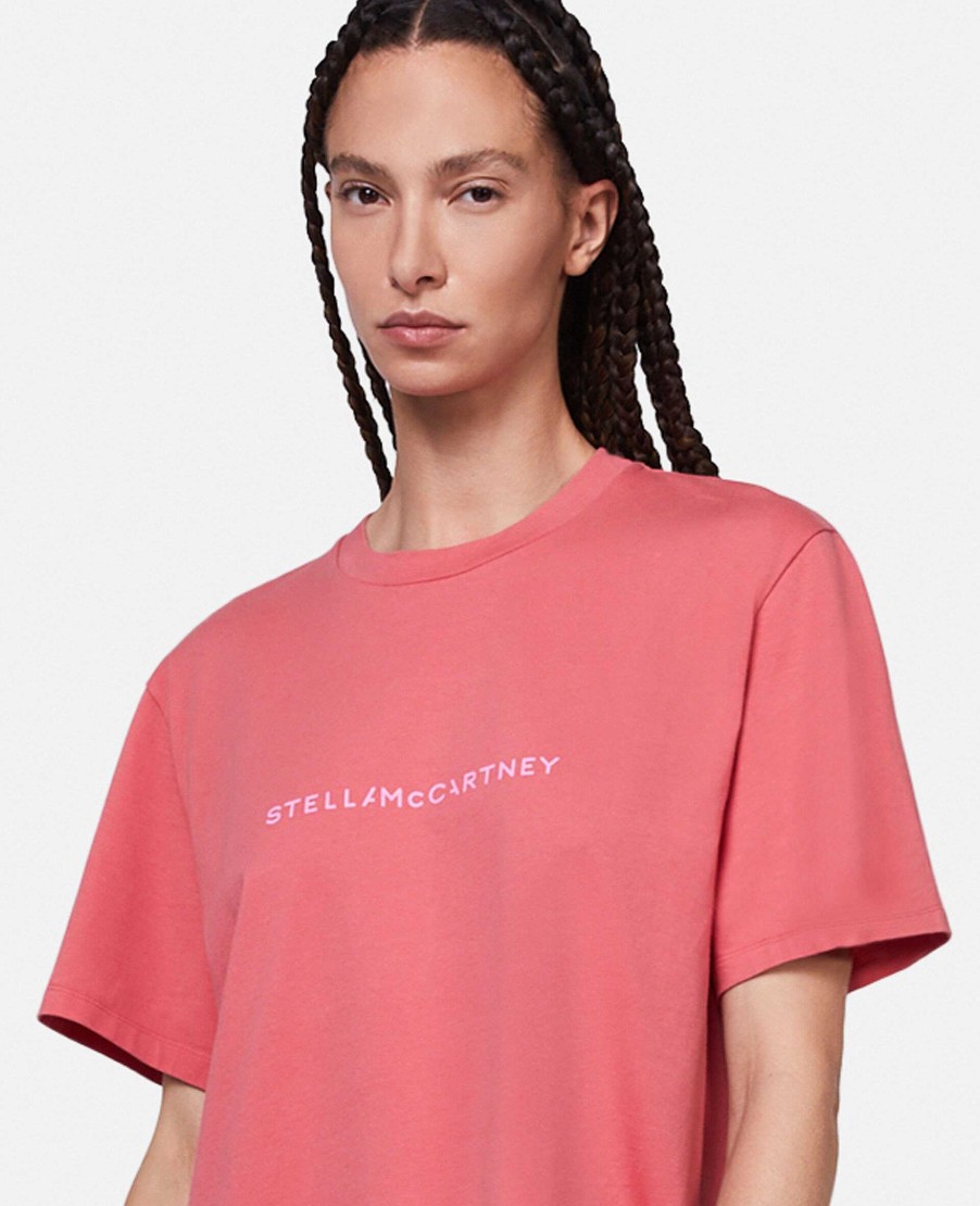 Kvinnor Stella McCartney Trojor Och T-Shirts | Stella Iconics T-Shirt Med Logotyp Relaxed Fit