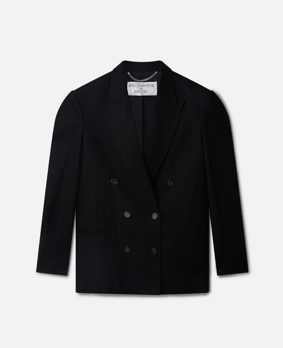 Kvinnor Stella McCartney Skradderi | Sexig Robot Grafisk Smoking-Lapel Blazer