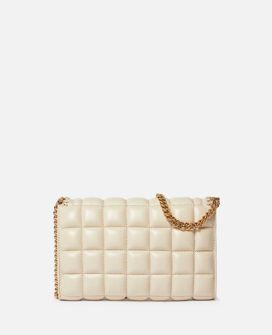 Kvinnor Stella McCartney Ikonisk Falabella | Falabella Square Quilted Wallet Crossbody-Vaska