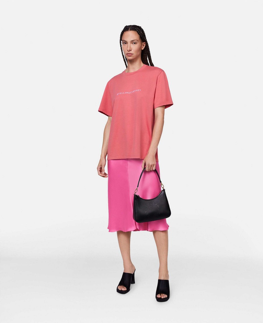 Kvinnor Stella McCartney Trojor Och T-Shirts | Stella Iconics T-Shirt Med Logotyp Relaxed Fit