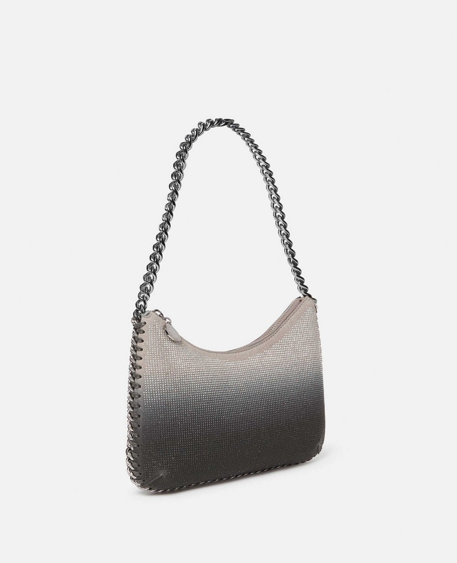 Kvinnor Stella McCartney Ikonisk Falabella | Falabella Zip Crystal Gradient Mini Axelvaska