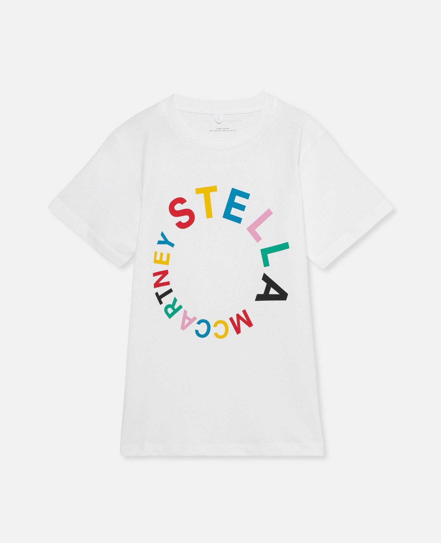 Barn Stella McCartney T-Shirts Och Toppar | T-Shirt For Broderi Med Logotyp