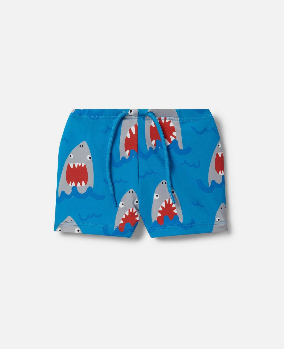 Barn Stella McCartney Baby Boys | Shark Print Badbyxor