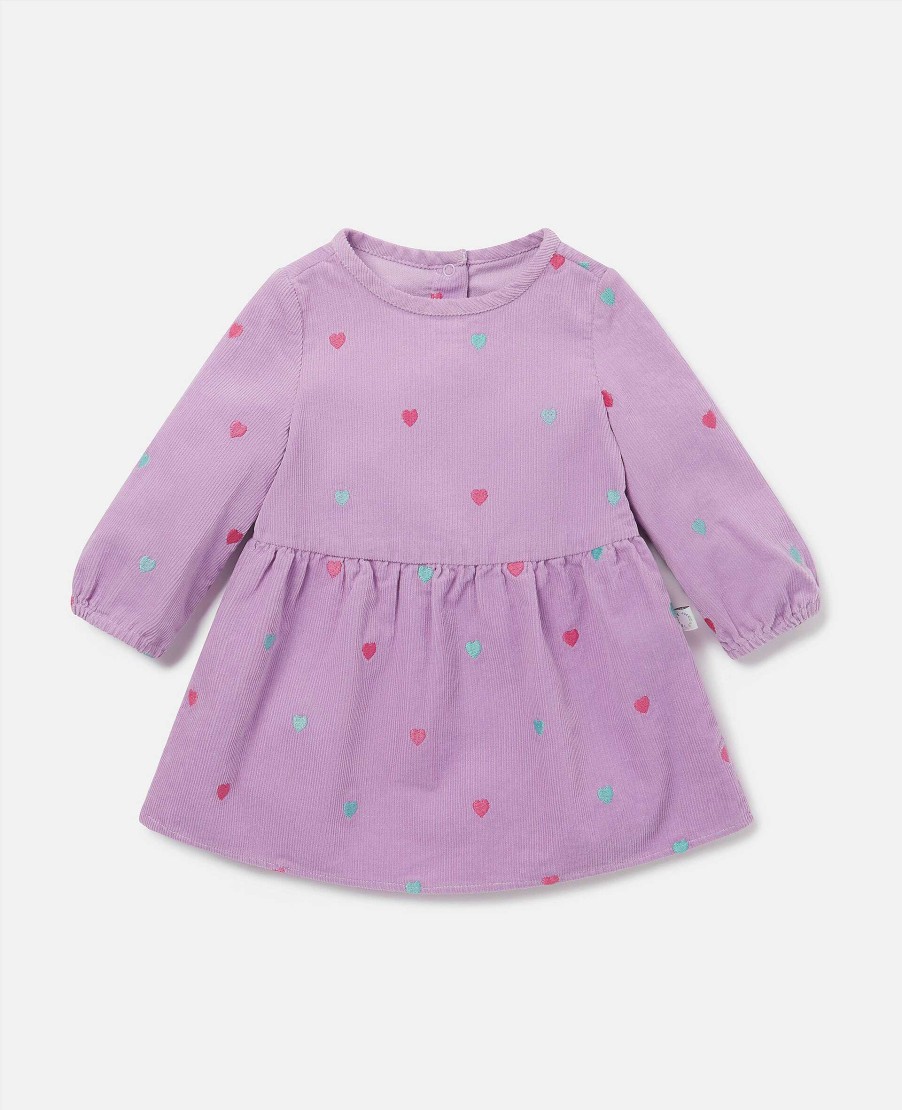 Barn Stella McCartney Baby Flickor | Hjarta Broderi Skater Klanning