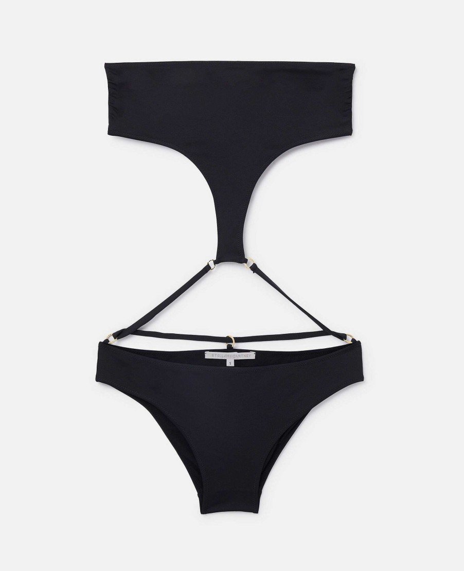 Kvinnor Stella McCartney Badklader | String Bandeau Cut-Out Baddrakt