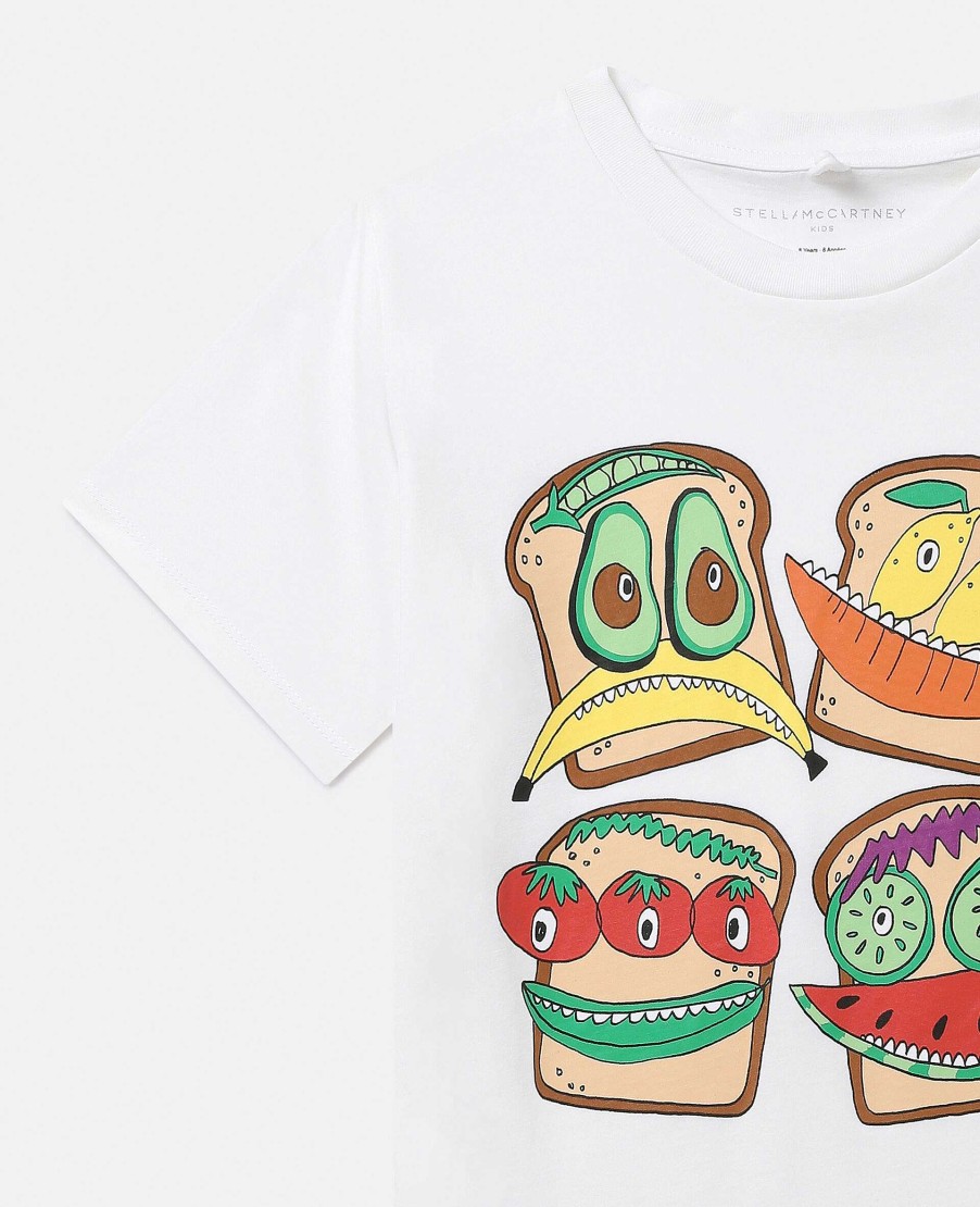 Barn Stella McCartney T-Shirts Och Troja | Veggie Sandwich T-Shirt